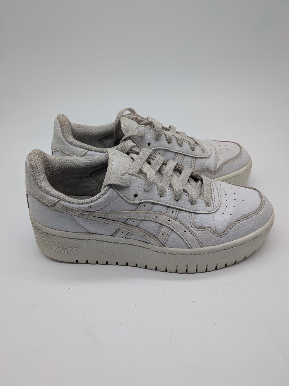 ASICS Japan S PF Platform Sneakers White Leather Women's Size 7